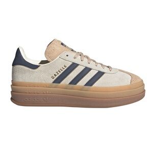 adidas Gazelle Beige and Navy Sneakers